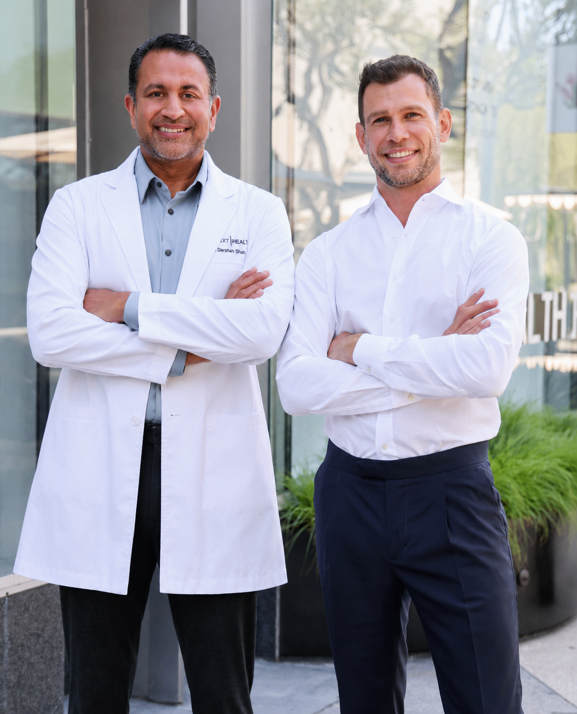 Dr. Darshan Shah and Kevin Peak, co-founders of Next Health