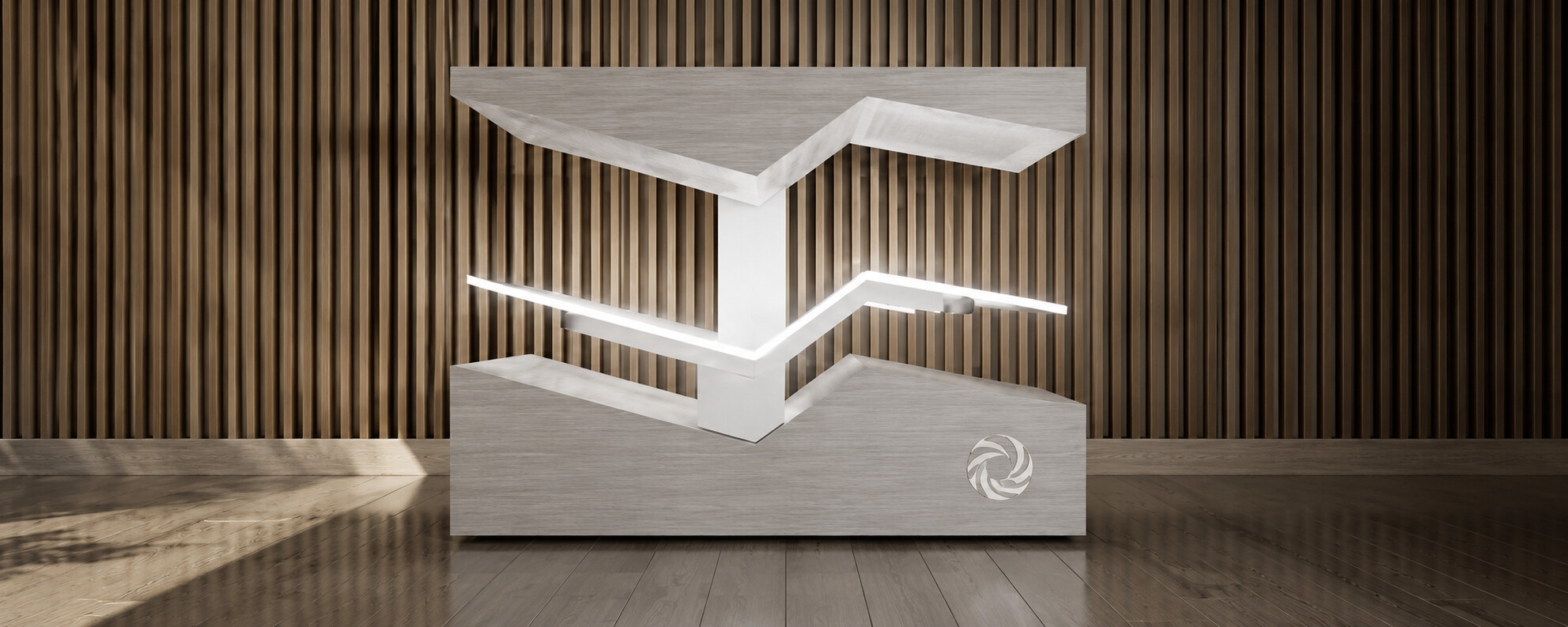 The Ammortal Chamber, a multi-modality bio-energetic optimization pod with red LED interior glow