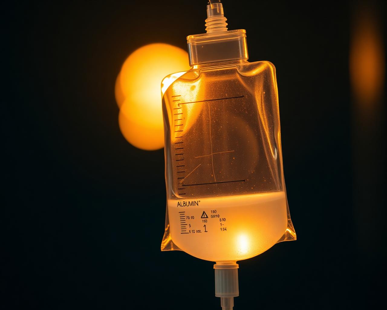 Sterile albumin replacement solution